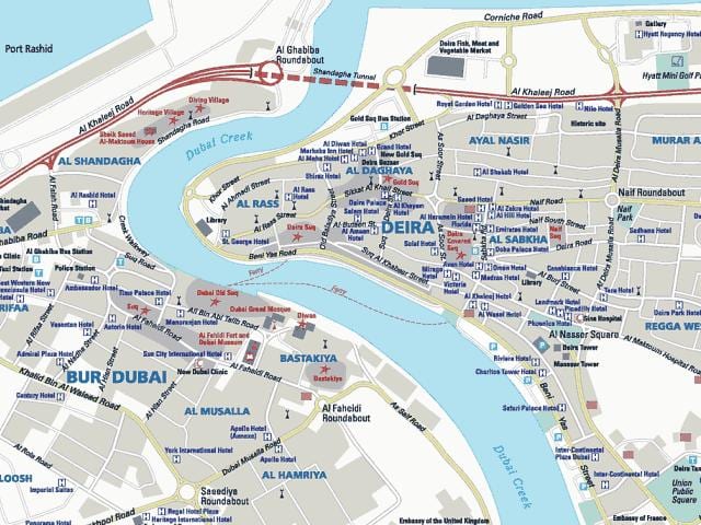 карта Дейра, Дубай