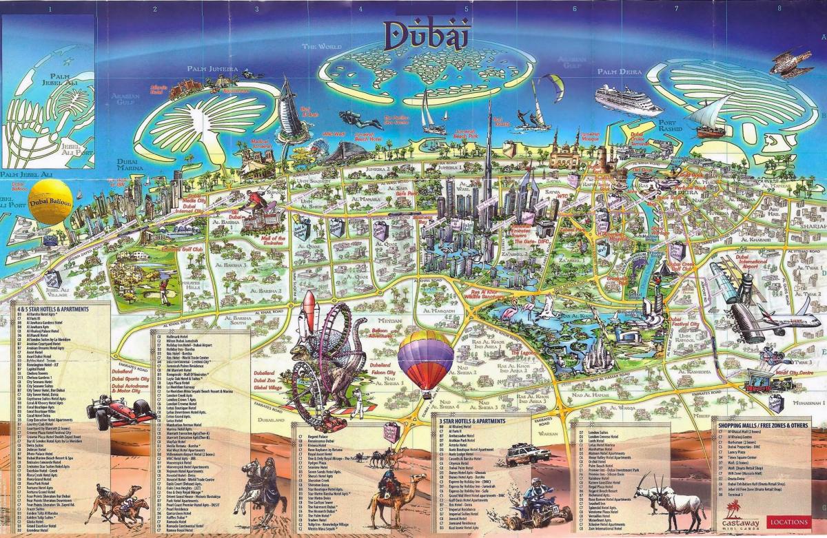 3D карта Дубаї