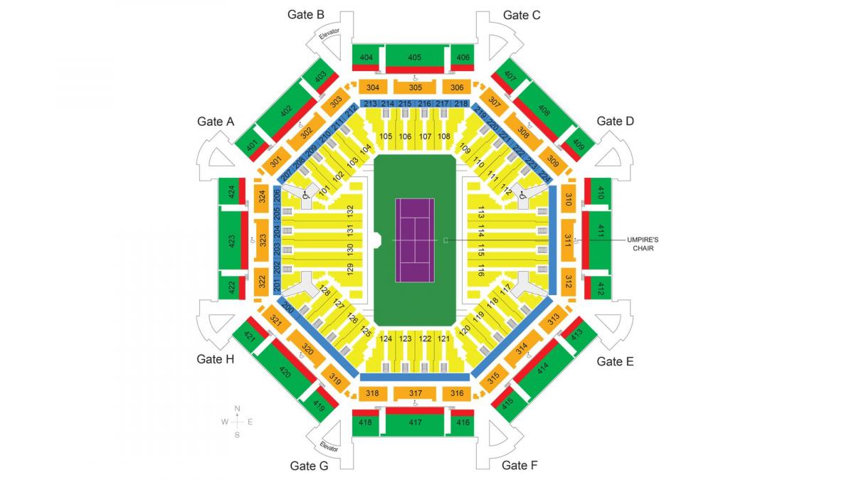 карта тенісний стадіон Дубаї