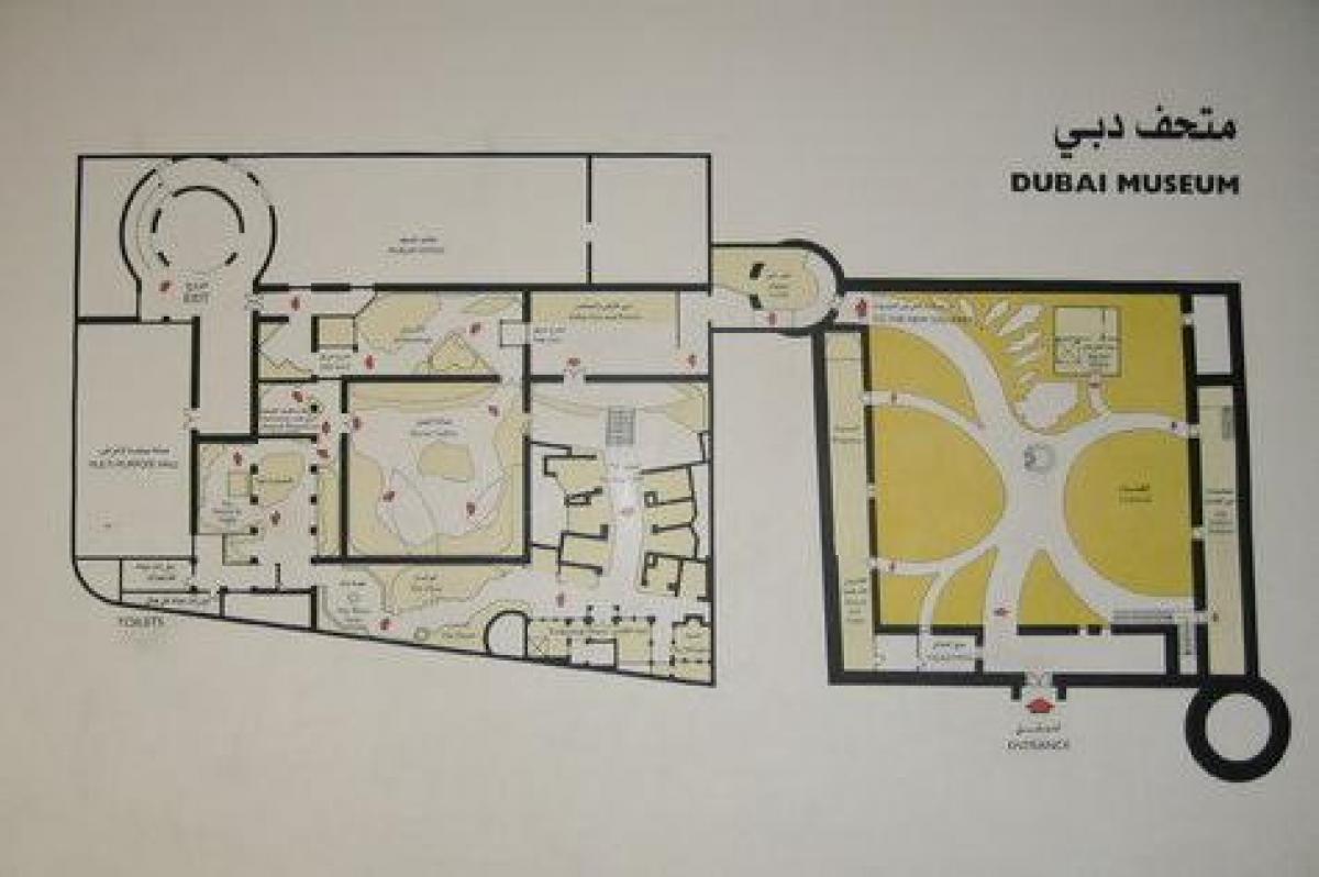 Музей Дубая розташування карті