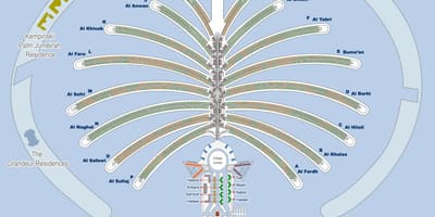 Карта Palm в Дубаї