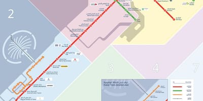 Карта Дубая вагонетки