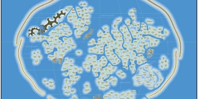 Карта світу острів Дубай