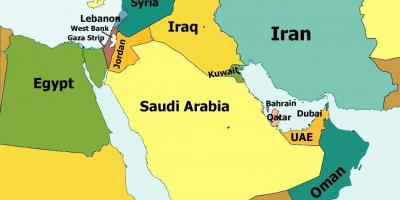 Дубай карта Близького Сходу
