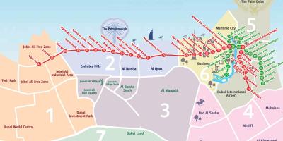 Карта районів Дубаї