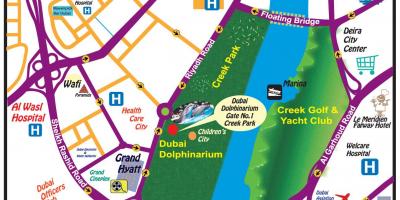 Шоу дельфінів Дубай розташування на карті