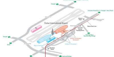 Аеропорт Дубая карті