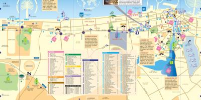 Карта центру міста Дубай